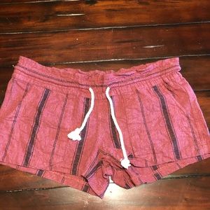 ROXY Maroon Oceanside shorts Medium NWOT
